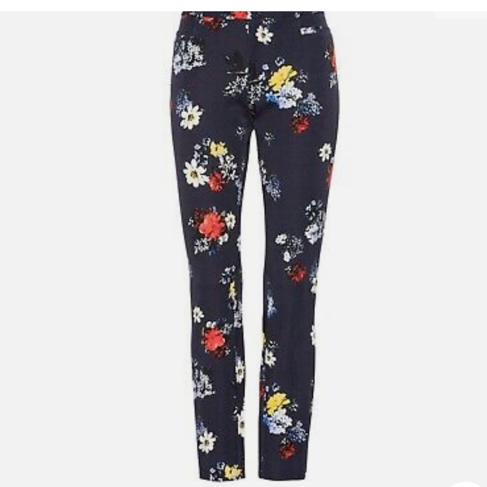 NEVER WORN BANANA REPUBLIC SLOAN NAVY FLORAL PANT - GREAT STRETCH & RECOVERY 6 - Picture 13 of 13